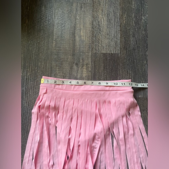 Pink Fringe Swimsuit - Picture 9 of 11